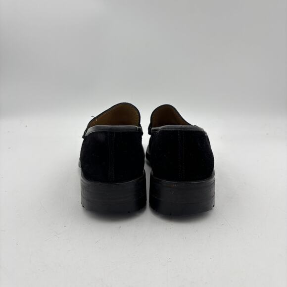 Vintage Gucci Tom Ford Era Black Suede Horsebit Lug Sole Loafers Men\'s 8 D main image 8